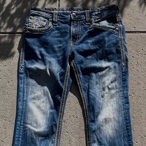 Rock Revival Dark Blue Jeans
